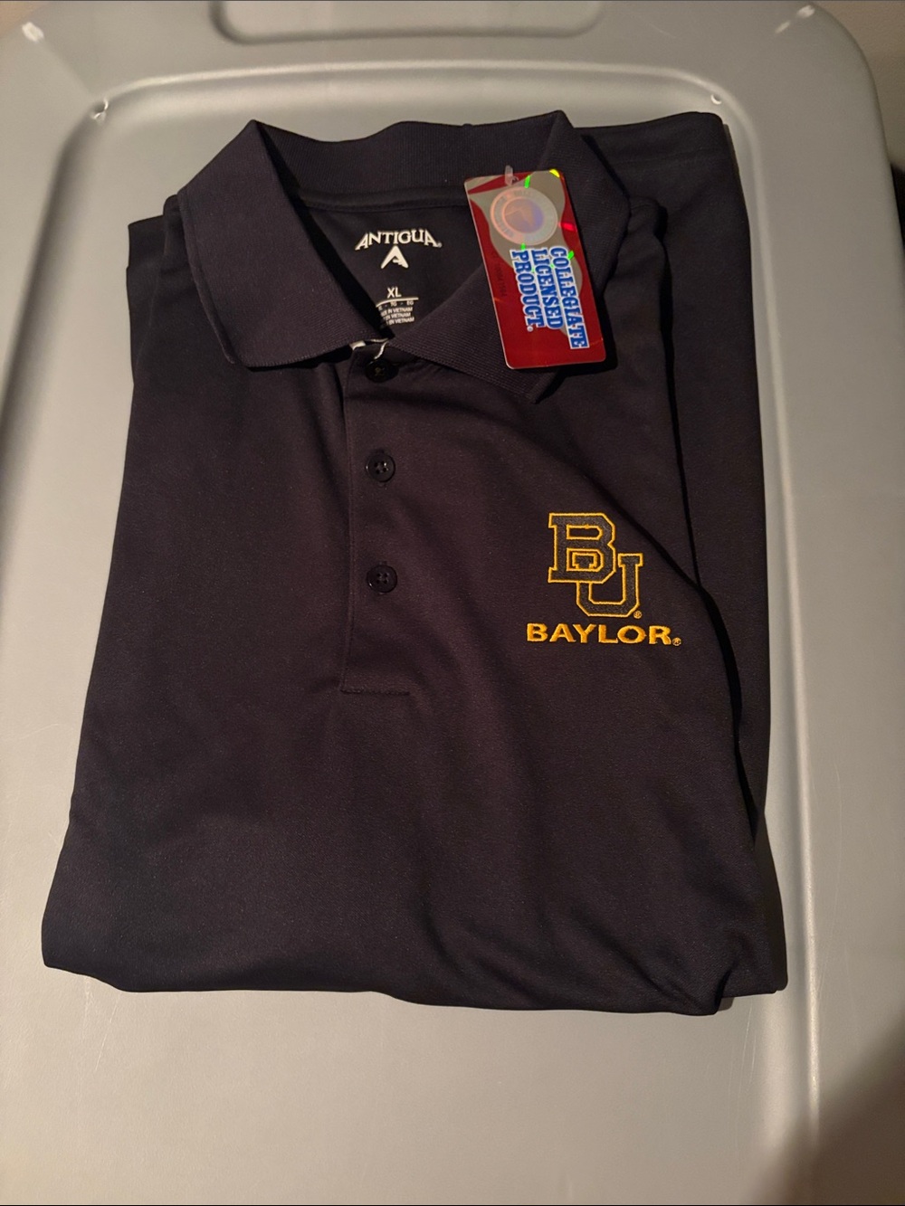 Baylor Long Sleeve Polo Shirt - Antigua